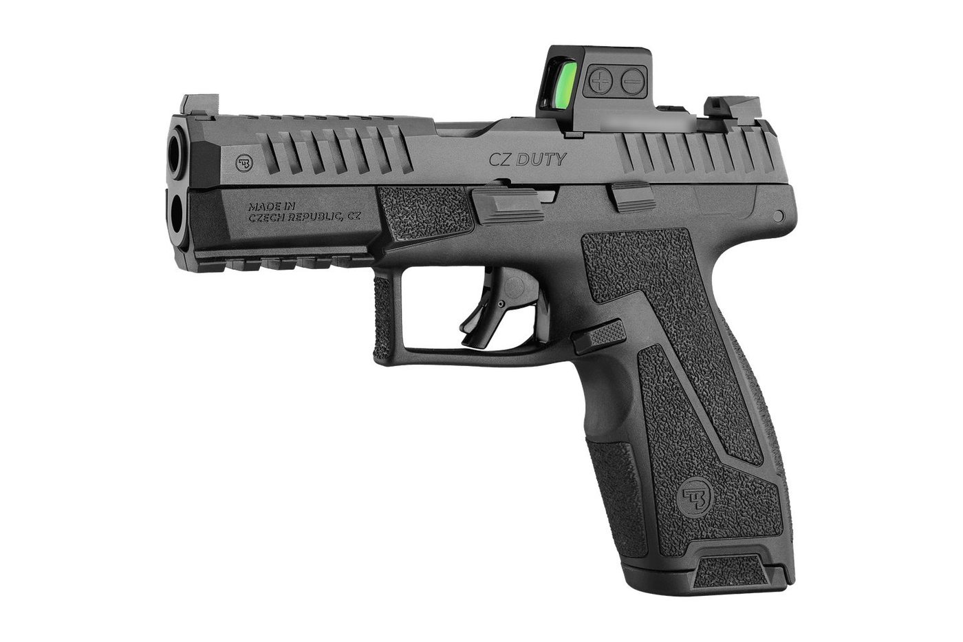 Le pistolet CZ DUTY équipé d'un point rouge